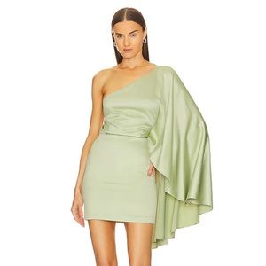 Gorgeous green dress by Michael Costello x REVOLVE Livvy Mini Dress in Sage